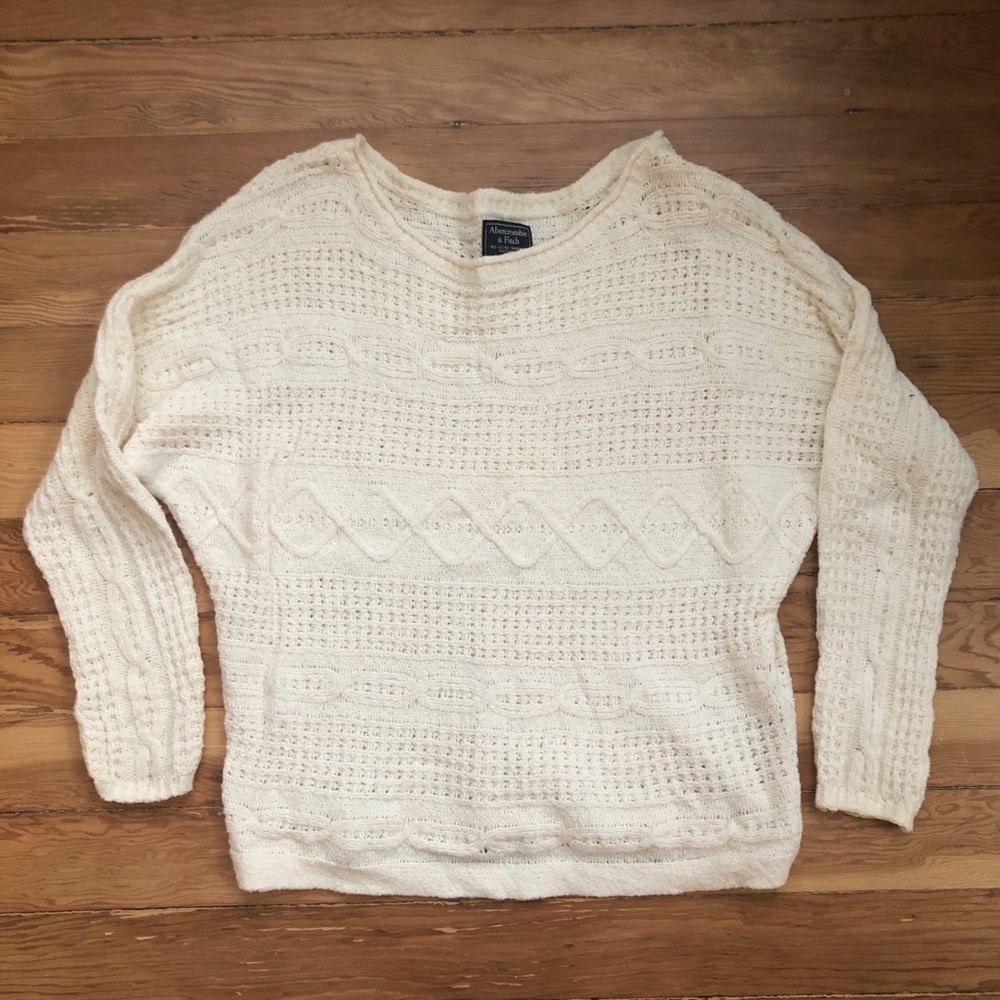 Oversized cream sweater